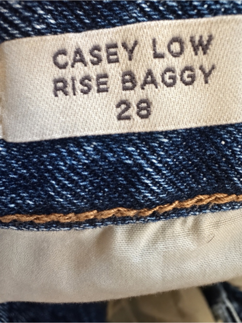 PACSUN Casey Low Rise Baggy 
Jeans Medium Indigo sz 28 - Picture 7 of 8